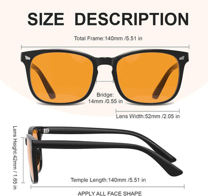 Blue Light Glasses for Woman/Men Computer Blue Light Glasses (Gaming Lenses)